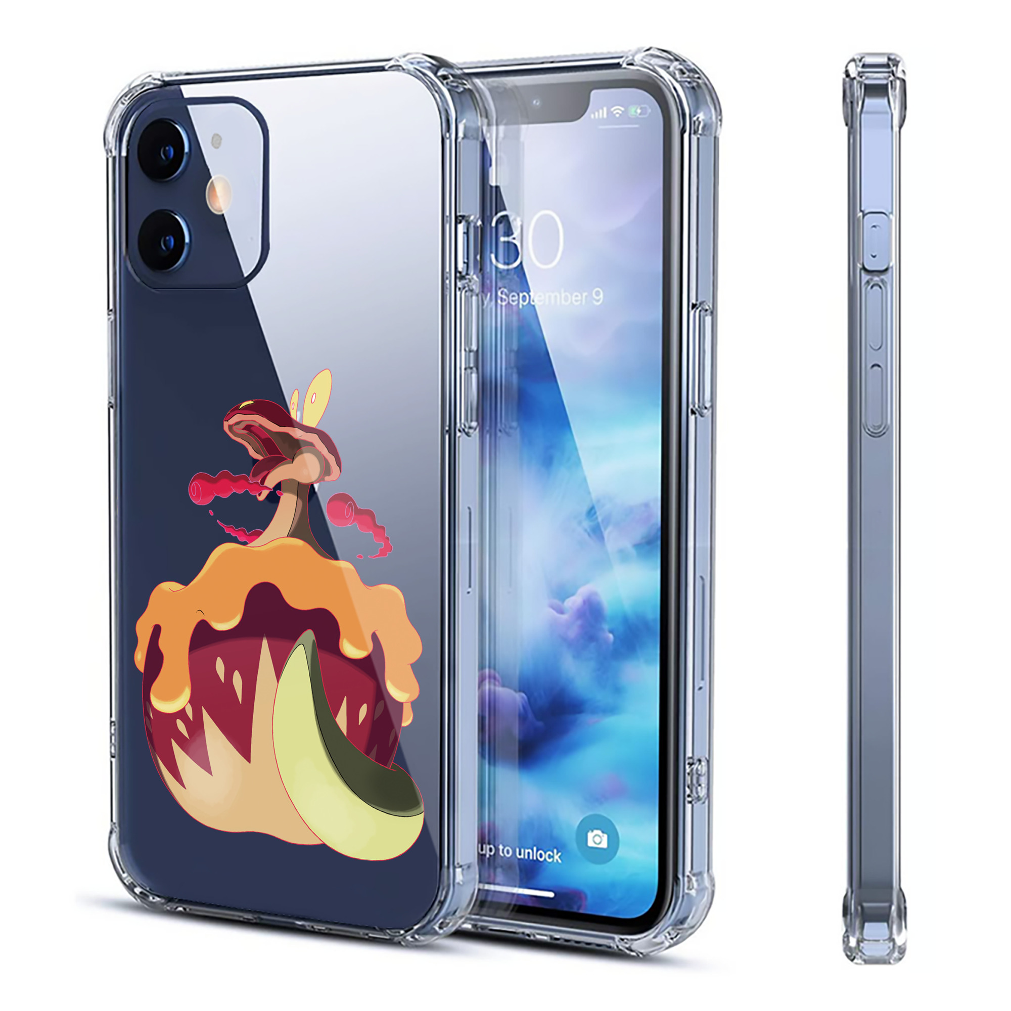 （画像用） ポケットモンスター Pokémon 【iPhone 12シリーズ対応】透明スマホケース（クリアソフトケース）